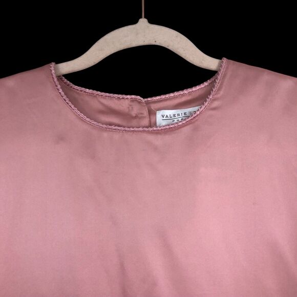 NWT Valerie Steven’s Pure Silk Mauve Pink 100% Silk Blouse, Office Siren, SZ 16 - Picture 3 of 10